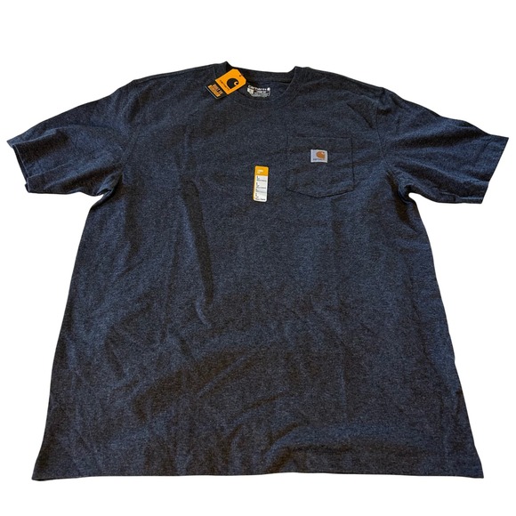 Carhartt Other - Carhartt Mens L Tall Loose Fit Heavyweight Short Sleeve Pocket T Shirt Dark Gray